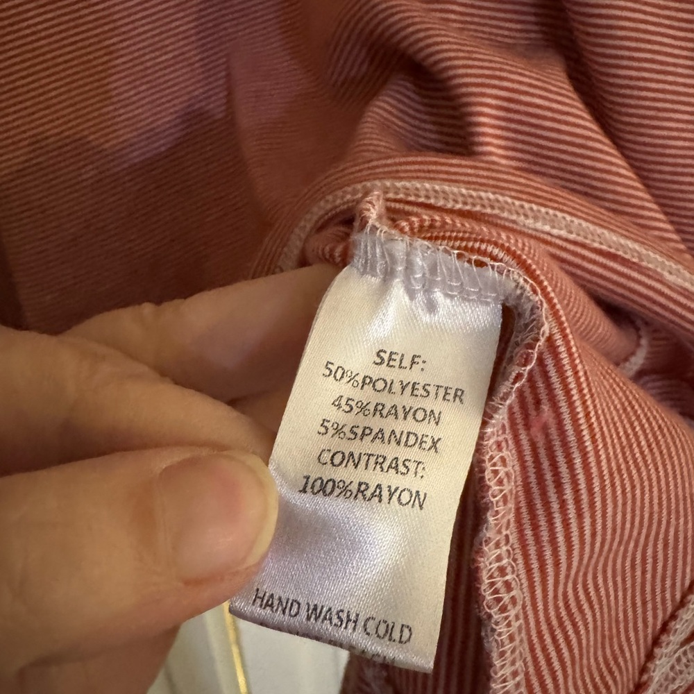 Easel Striped Floral Multicolor Patchwork Top Med… - image 8